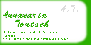 annamaria tontsch business card